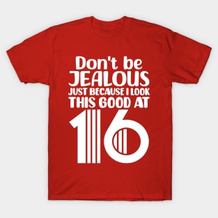 Don't Be Jealous Just Because I Look This Good At Sixteen T-Shirt